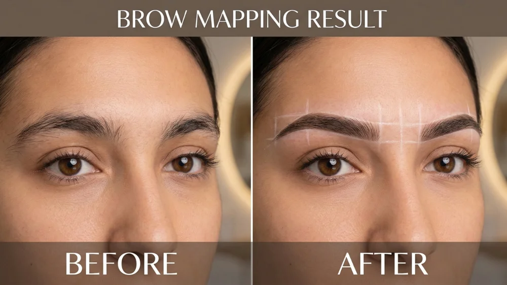 Brow Mapping Transformation Before and After