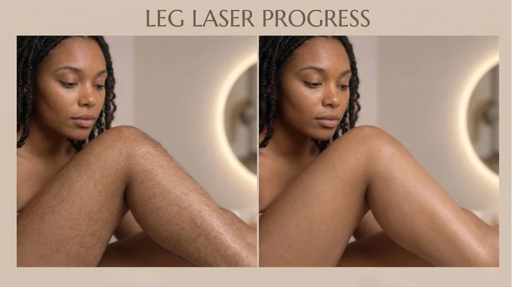 Leg Laser Hair Removal Progress