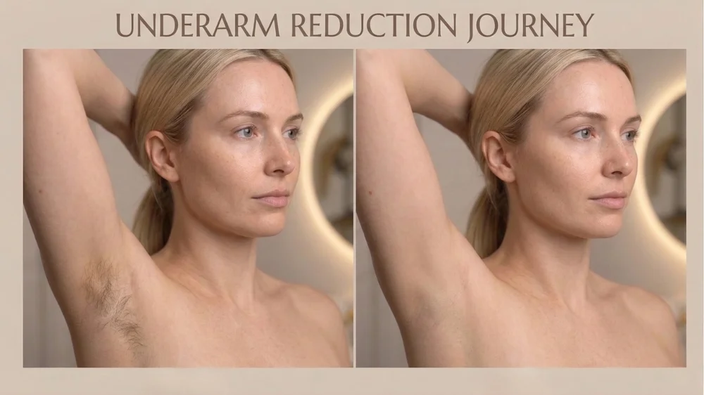 Underarm Laser Hair Removal Progress
